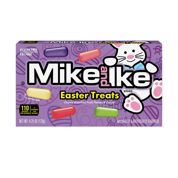 MIKE AND IKE Easter Treats Chewy Candy, Easter Candy, 4.25 oz Theater Box