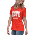 thumbnail image 3 of Hope Women's Christian T-Shirt – Inspirational Faith Graphic Tee, Positive Message Shirt, Spiritual Apparel (Poppy, L), 3 of 6