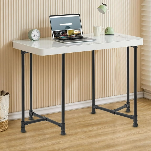 Table Legs Set of 2 Metal Desk Leg 28-Inch Dining Table Legs Industrial Black