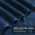 thumbnail image 2 of Green Essen 2 Pack Hand Towels 600 GSM Portable Ultra Soft Bath Towel Sets 15"x31"Highly Absorbent Bath Sheets Quick Dry Shower Towels for Bathroom Kitchen Spa Hotel Gym(Navy), 2 of 8
