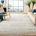 thumbnail image 2 of SAFAVIEH Casablanca Medici Solid Wool Shag Area Rug, Aqua, 5' x 8', 2 of 8