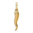 thumbnail image 3 of 14K Yellow Gold Charm Pendant 20 mm 3 Italian Horn, 3 of 3