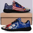 thumbnail image 3 of Cardinal American flag I Am Always With You Shoes Sneakers Black Size 3.5, 3 of 7