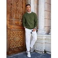 thumbnail image 6 of COOFANDY Mens Crew Neck Sweaters Long Sleeve Lightweight Knit Dress Pullover Sweaters, 6 of 6