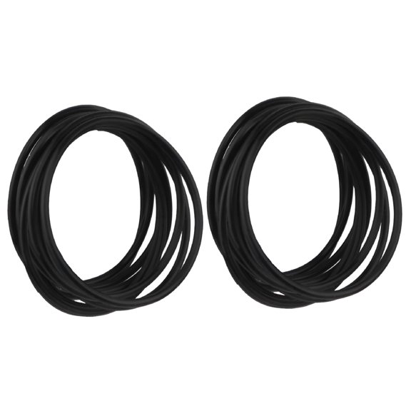 DESIGNICE 2026 New 20 Piece Black Rubber Jelly Bracelet Stretchable Bracelets Bands for Theme Events for Party, Festival, Concert, Sports