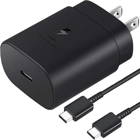 Super Fast Charging 25W USB C Charger Type C Charger Android Phone Charger for AT&T Radiant Max 5G with 4FT (1.2M) USB C PD Charging Cable - Black (US Version)