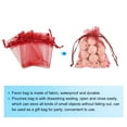 thumbnail image 3 of Uxcell 100pcs Bolsas de Organza 2x3 Pulgadas Pouches de Favor con Cordón Bolsa de Malla Roja, 3 of 7