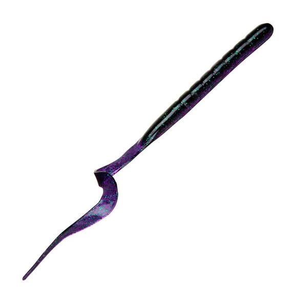 Charlie's Worms 10" Swim Worm, June Bug, 6 Count