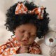 thumbnail image 2 of Muñeca Reborn Baby Doll Jirachi negra de cuerpo completo para niña de 18 pulgadas, 2 of 9