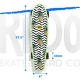 ReDo Skateboard 22.5" x 6" Retro Poly Wavy Pineapple Cruiser Complete