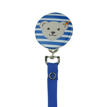 Teddy Bear Face Pacifier Clip