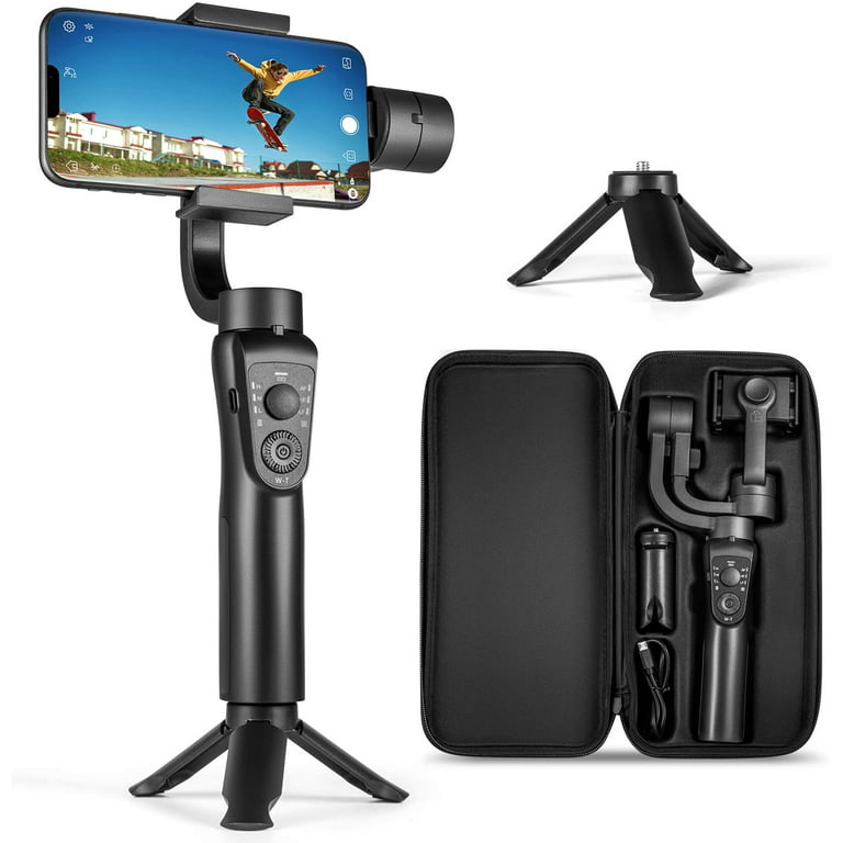 Gimbal Stabilizer for Smartphone, 3-Axis Phone Gimbal for Android and  iPhone 13,12,11 PRO MAX, Stabilizer for Video Recording