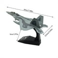 thumbnail image 2 of ruzhgo 1/100 Scale Simulation Plane Display Collectable Diecast Alloy Plastic Model Airplane Aircraft Decoration Holiday, 2 of 6