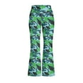 thumbnail image 4 of DISNIMO Green Camouflage Color Yoga Pants with Pumpkins Kids Bell Bottoms Leggings for Girls 7-8 Flare Pants for Kids Leg Flare Yoga Pants with Side Pockets Girls High Waist Flared, 4 of 7