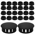 thumbnail image 1 of Luxshiny 30 Pcs Bouchons à Trous Ronds en Plastique Noir pour Revêtement de Meubles et Rénovations, 1 of 6