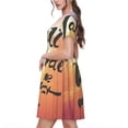 thumbnail image 2 of Balery Not All Who Wander Are Lost Vestidos sueltos de manga corta para mujer, vestidos de verano 2025, vestidos casuales de corte A con vuelo., 2 of 6