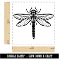 thumbnail image 2 of Detailed Dragonfly Insect Darter Darner Self-Inking Rubber Stamp Ink Stamper - Sky Blue Ink - Small 1 Inch, 2 of 7
