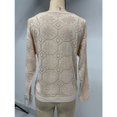 thumbnail image 6 of Felirenzacia Women’s V Neck Long Sleeve knit Pullover, Textured Knitwear with Geometric Hexagon Star Pattern, Sweater for Fall Winter Wear, 6 of 6