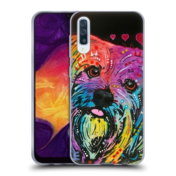 Head Case Designs Officially Licensed Dean Russo Dogs Yorkie Soft Gel Case Compatible with Samsung Galaxy A50/A30s (2019)
