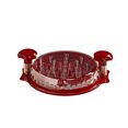 thumbnail image 1 of Chicken Shredder Machine – Easy Meat Shredding & Grinding Tool with Transparent Lid (Meat tearer with backing plate#Wine red), 1 of 11