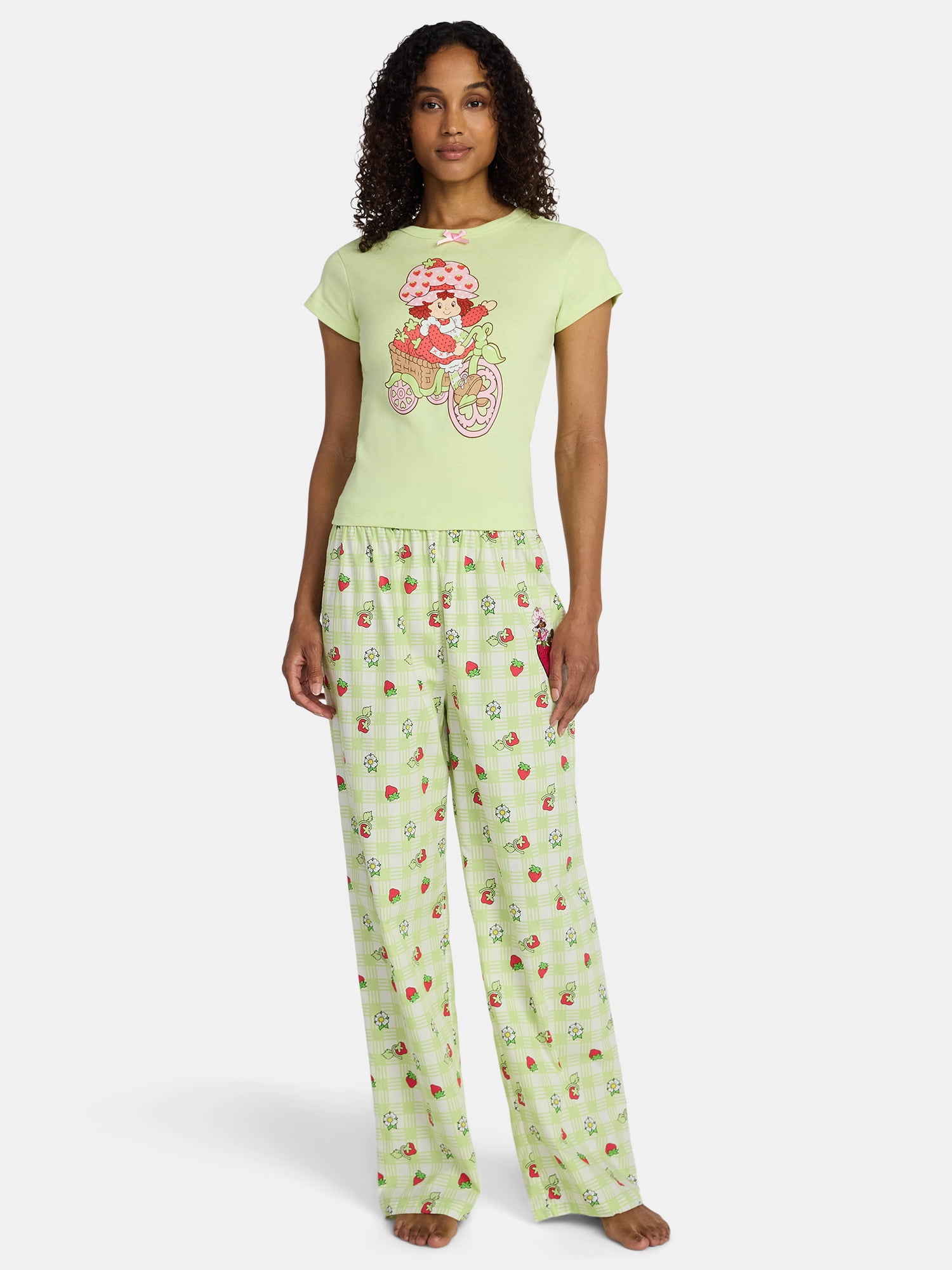 Strawberry Shortcake, Junior's Graphic T-Shirt, Strawberry Bike, Sizes XXS-XXL