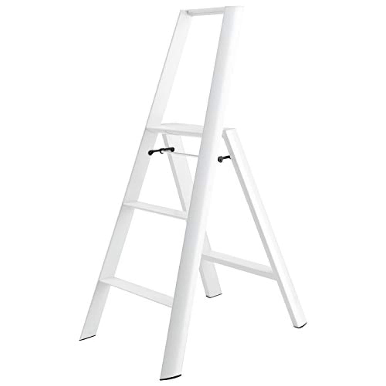 hasegawa ladders lucano stepladder, 3 step, white - Walmart.com
