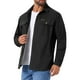 thumbnail image 5 of INSPIRAR CHIC Camisas de trabajo casuales para hombres de manga larga con botones, bolsillos, para pesca y senderismo, XL Negro, 5 of 6