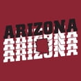 thumbnail image 2 of Arizona Retro Repeat - Sports Team City Pride Tailgating T Shirt - 3X-Large - Cardinal, 2 of 6