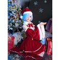 thumbnail image 3 of ROLECOS Re Life en un mundo diferente de Zero Rem disfraz de Navidad Sexy lindo rojo mujer Otoño Invierno vestido de noche de felpa, 3 of 5