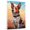 Australian Stumpy Tail Cattle, variant on Vizsla Dog Wall Art Prints, Funny Dog Canvas Wall Art, Cute Dog Art Canvas, Cute Puppy Art Painting for Pet Lovers Kid Bedroom Pet Room decor ( Valentine Gift For Her)