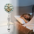 thumbnail image 4 of Battery Operated Analog Wall Clocks Non-Ticking Silent Modern Clock Decorative for Home,Office-Golden Nautical Anchor On A Background Of Turquoise And White Stripes(14inch), 4 of 4