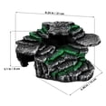 thumbnail image 2 of TABLZONE Plateforme en Résine Noire avec Roche de Pèlerinage et Dragon Barbu, Design Unique et Base Stable, 2 of 6