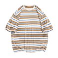 thumbnail image 2 of Camisa de rayas de manga corta para hombre, camiseta de cuello redondo para hombre, camiseta de cuello redondo a rayas para hombre, camiseta de rayas para hombre, diseño de primera clase, 2 of 9