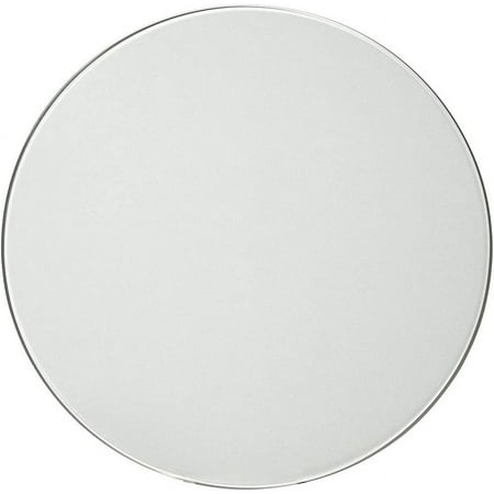 18 Inch Glass Table Top | 1/4" Thick Tempered Polished Pencil Edge | 18" No Bevel Premium Round Flat Circular Plate Glass | Perfect Circle