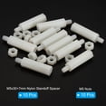 thumbnail image 3 of Uxcell M5x30+7mm Nylon Hex Spacer Standoffs PCB Standoff Screws Nuts, 1Set/20Pcs, 3 of 5