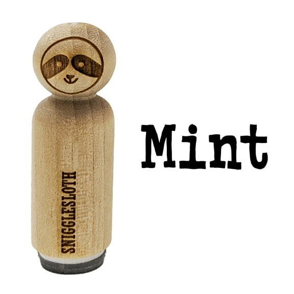 Mint Herb Fun Text Rubber Stamp for Scrapbooking Crafting Stamping - Mini 1/2 Inch