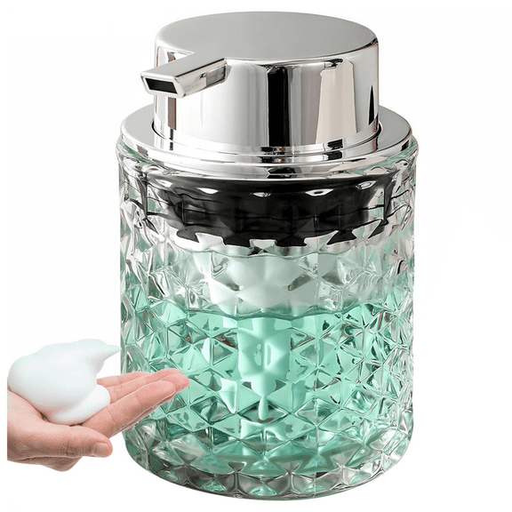 New Arrivals Foaming Hand Soap Dispenser, for Kitchen, Refillable Glass Dispenser
