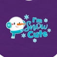 thumbnail image 4 of Inktastic I'm Snow Cute with Snowman and Snowflakes Christmas Boys or Girls Baby Bib, 4 of 4