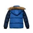 thumbnail image 2 of Wantdo Boy's Winter Coat Warm Puffer Jacket Thicken Puffer Coats with Hood Blue & Navy 6/7, 2 of 7