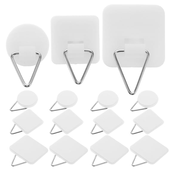 Raindrops 30pcs Invisible Adhesive Plate Hangers Plastic Hooks for Hanging Pictures Mirrors Picture Photo Frame Decorative Plate Hooks