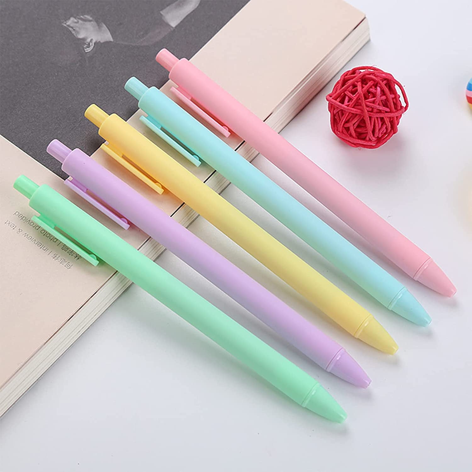 STAPENS 10 Colored Gel Ink Pens, 0.5 mm Fine Point Gel Pen with Quick Dry  Ink, Retro Ballpoint Pens for Journaling Drawing Doodling and Notetaking