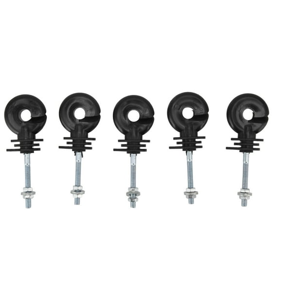 Electric Fence Extended Insulators, Electric Fence Long Distance Screw Offset Insulators In Insulator Starter Kit For Wooden Post Animal Husbandry 100Set