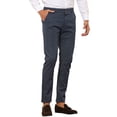 thumbnail image 5 of INSPIRE CHIC Stripes Dress Pants for Men's Slim Fit Business Flat Front Chino Trousers 32 Navy, 5 of 5