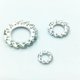 thumbnail image 5 of EeaseMX 700 arandelas dentadas galvanizadas, arandelas de seguridad dentadas externas, junta externa multidentada (blanco plateado), 5 of 7