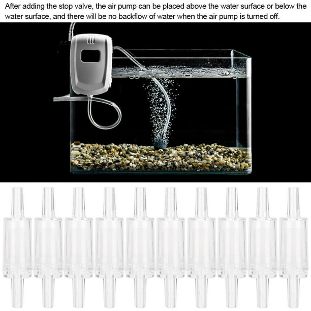 Clapets anti-retour de pompe à air d'aquarium clapet anti-retour en  plastique unidirectionnel