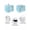 LightBLue, variant on Cream White Stripe Toaster Cover 2 Slice, Small Kitchen Appliance Covers, Modern Rustic Vertical Striped Toaster Oven Cover with Loop, Bread Machine Cover Polyester Dust Cover Protection