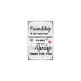 thumbnail image 4 of Noete Friendship Tin Signs Heartwarming Gift for Women, "Friendship Isn't About Who You've Known the Longest" Tin Sign, Perfect Friendship Signs for Home, Office Desk, or Long Distance Friends 12x16, 4 of 8