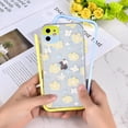 thumbnail image 2 of Compatible with iPhone 11 Case for Women Girls,Soft TPU+Hard Detachable PC Bumper Durable Flexible Case with Cute Floral Flower Pattern Protection Transparent Case for iPhone 11, 2 of 14