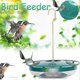 thumbnail image 5 of Comedero para pájaros vintage con flores en relieve, vidrio antiguo azul, 5 estaciones de alimentación, comederos de vidrio para colibríes, capacidad de néctar por comedero., 5 of 5