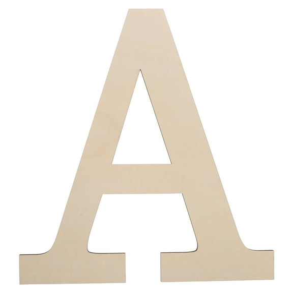Hemobllo Large Wood Letters for Wall Decor Light Yellow Unfinished Decorative Hanging Letters Easy Installation 11.7 Inch